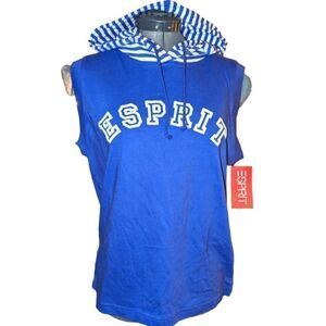 ‎Esprit Vintage purple hooded sleeveless top
